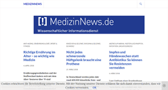 Desktop Screenshot of medizinnews.de