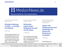 Tablet Screenshot of medizinnews.de